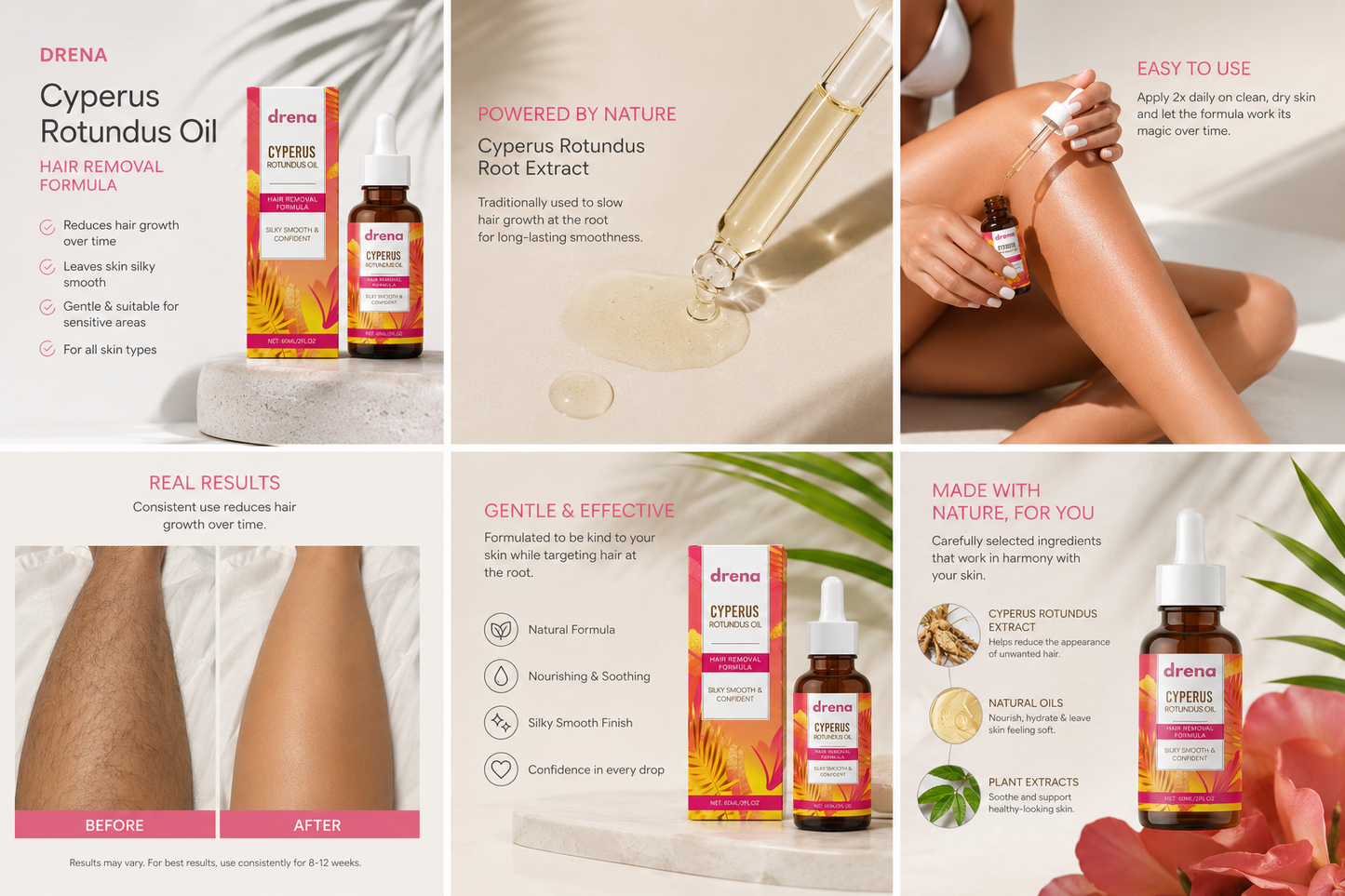 Cyperus Rotundus Hair Removal Oil